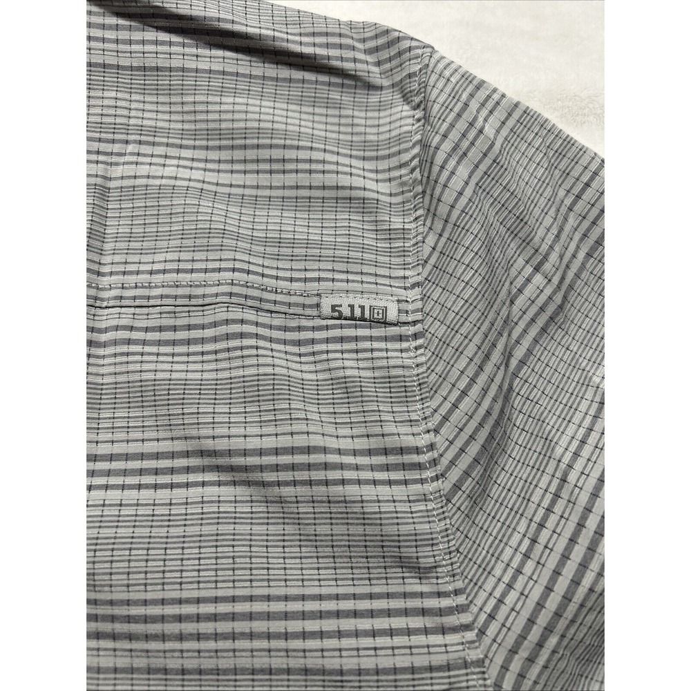 5.11 Tactical Plaid Button Up Snaps/buttons, Double Pocket, XL - Picture 9 of 10